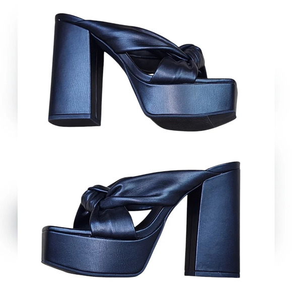 OpenEdit Kaia Knot Women Platform Heels - Picture 5 of 11